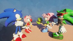 My Creation - 12/26/2023 rosy and scourge vs sonic and Amy
