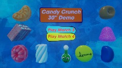 Candy Crunch Demo Menu