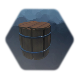 Breakable wooden barrel