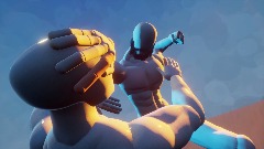 Buff dudes fighting animation