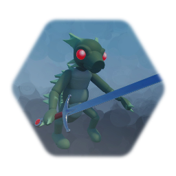 Lizard enemy sword