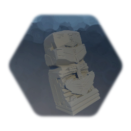 a knight - sculpture - waxy and cheaper version