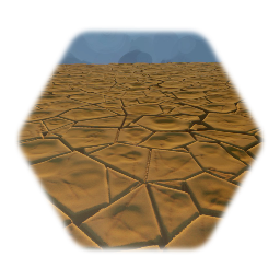 Cracked earth tile
