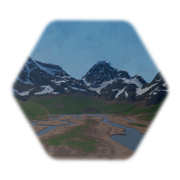 Valley River and Mountains