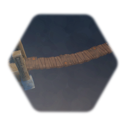 Ancient Temple Wooden Bridge