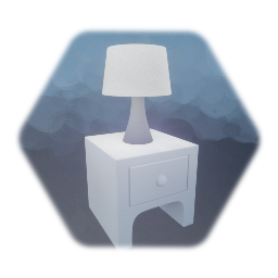 Side table and lamp