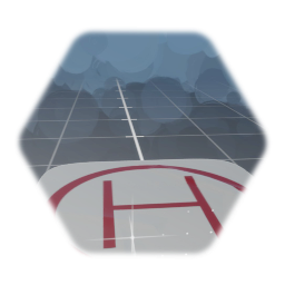 Helipad toy plastic mat