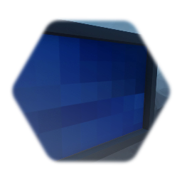 Blue pixel painting