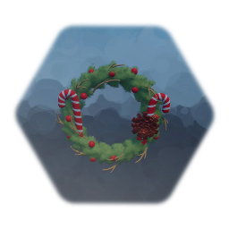 Christmas Wreath with Candy Canes