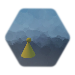 Gorro de payaso triste amarillo