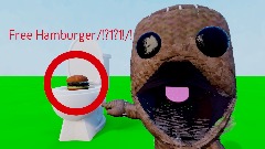 Saccboi eats a hamburger from da toilet1!1! (has a bad dream!1)