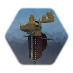 Zombie moose scare crow