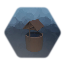 Wooden Wishing Well Planter