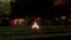 Noël explores Large Walled Garden