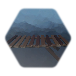 Broken landing stage