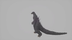 Wide walking Godzilla