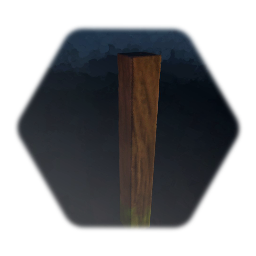 Realistic Wood Post