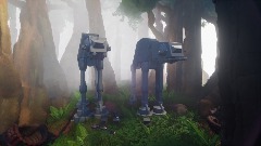 Dormant AT-ATs on Endor
