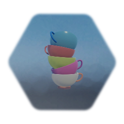 Stack of teacups