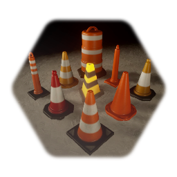 <uisculpt> Traffic Cone Set <term>(NXS)