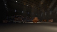 The warehouse background