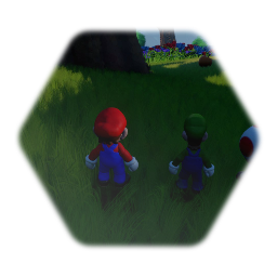 Mario and luigi in huge forest 1-2 players