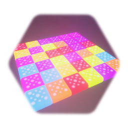 multicoloured LED flooring
