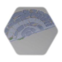 Remix of Stone Semicircle Platform