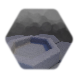 Stone hexagonal Firepit