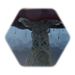 Dark mushroom tree face 02