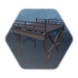 Japanese Wooden Bridge Section