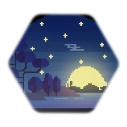 Remix von Midnight Glade (Pixel Art Sticker)