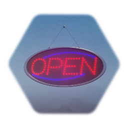 Simplified LED Open Sign
