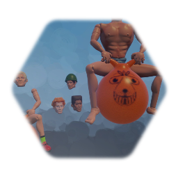 Action man on a space hopper