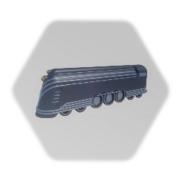 1930s Streamline Moderne cargo locomotive