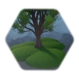 Grave under apple tree