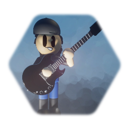 Nour Ashraf With Black Guitar