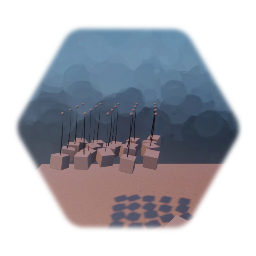 Non animated swinging blocks