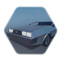 Delorean with interior