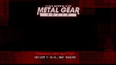 METAL GEAR SOLID MENÙ
