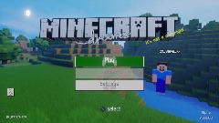 Minecraft Main menu V1