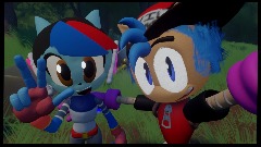 Sebastian Has a victory Selfie with Evil