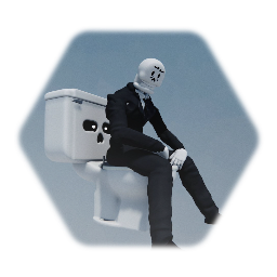 Papyrus In A Suit On A Toilet Made Of Sans