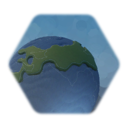 Cloth Earth but only islands