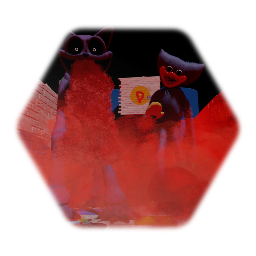 Huggy and catnap hallway