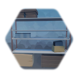 Metal Shelf Filled 01