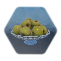 Soucoupe avec pommes