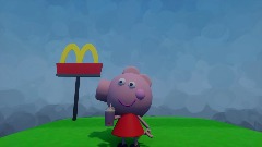 Peppa pig tries THE GRIMACE SHAKE GONE WRONG