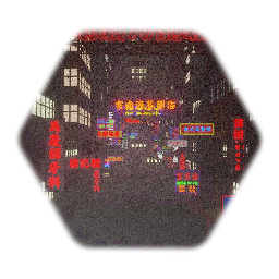 Kowloon hong kong neon city 九龍城砦 WIP