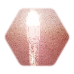 Muddy ancient torch.